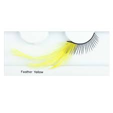 Feather Eyelash Yellow