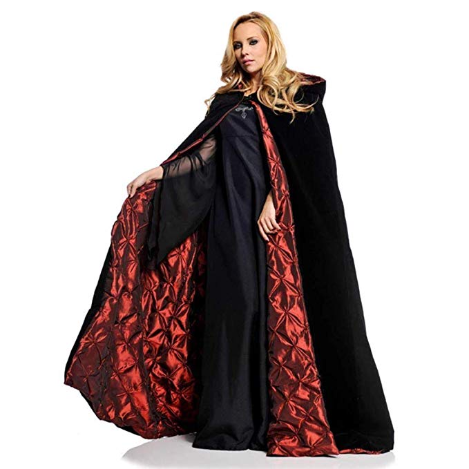 63" Deluxe Velvet & Satin Cape