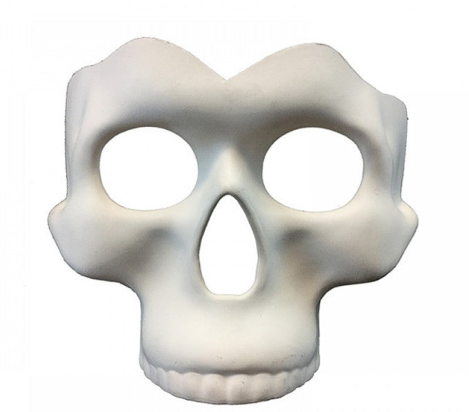 White Half Skull Mask