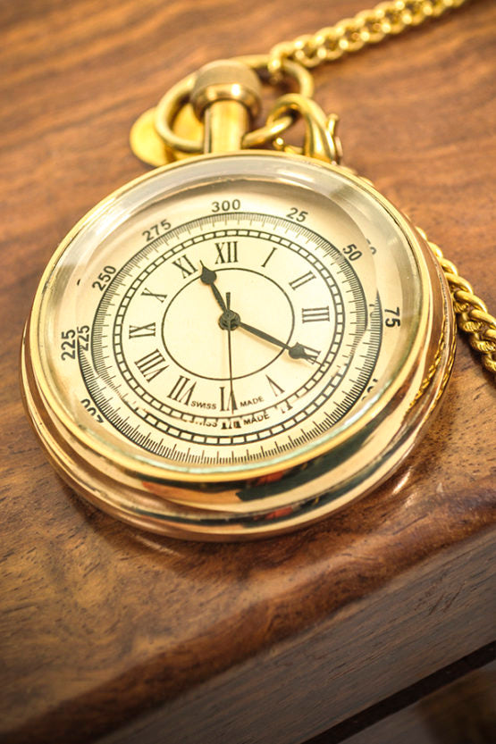 Gold Pocket Watch w/ Chain