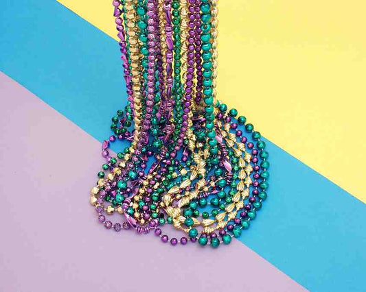 Assorted Mardi Gras Beads