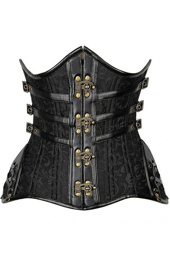 CURVY Steampunk Steel Double Boned Under Bust Corset