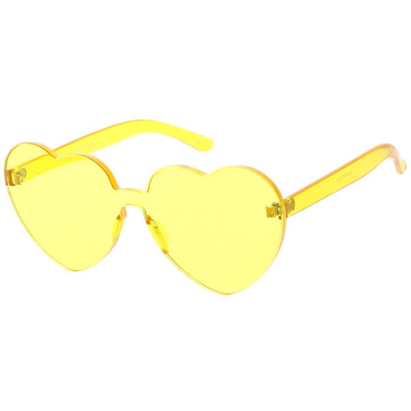 Heart Shaped One Piece Sunglasses