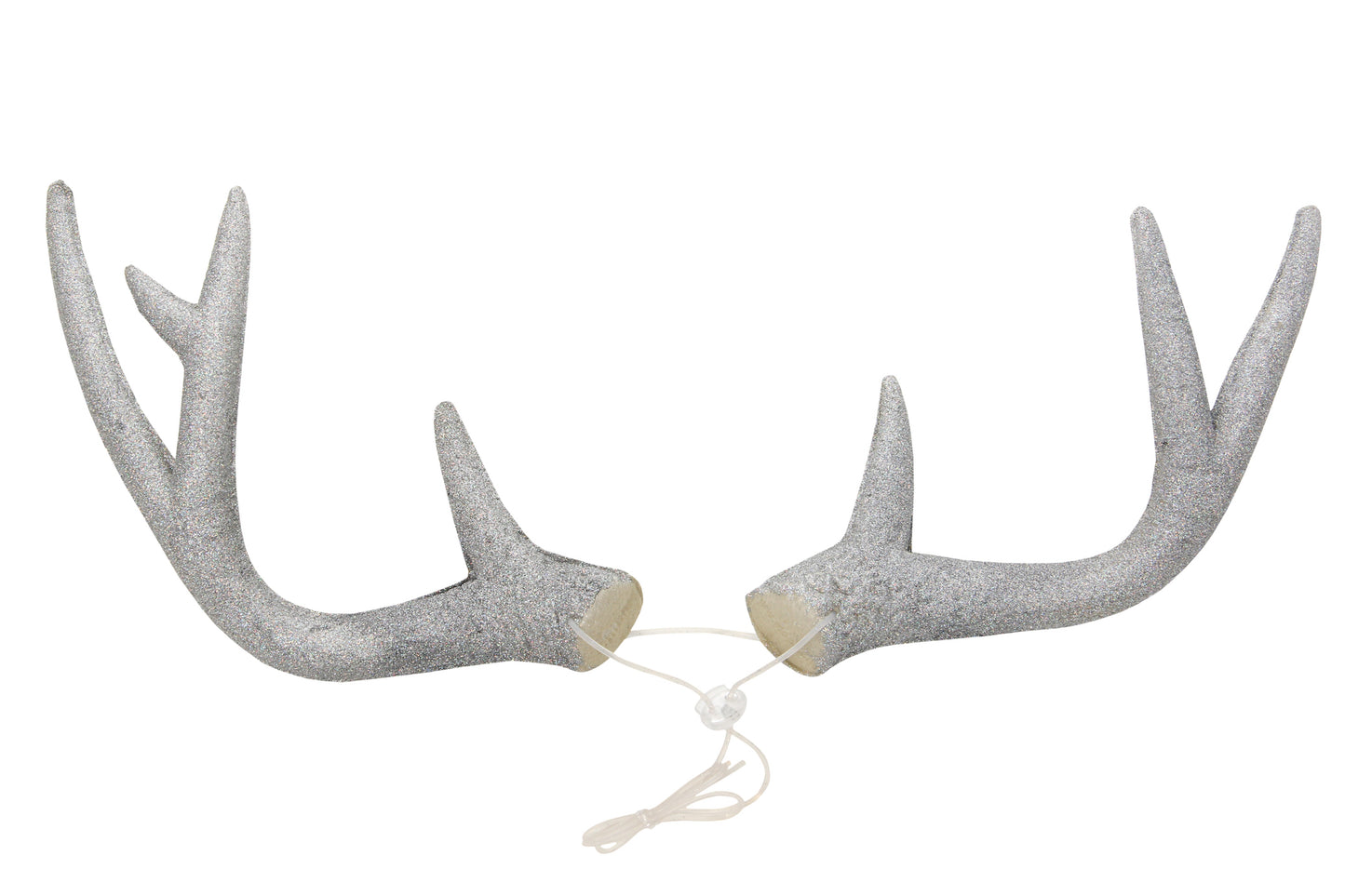 Deer Antlers Silver Glitter