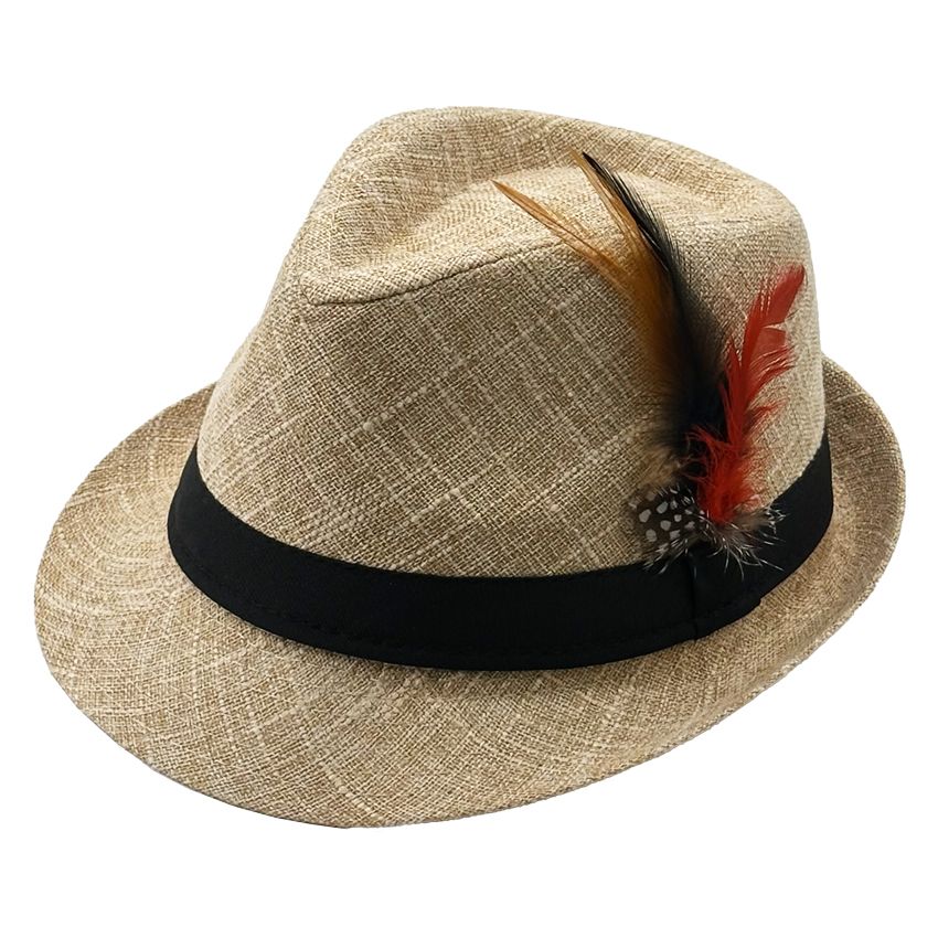 Fedora Hat with Feathers