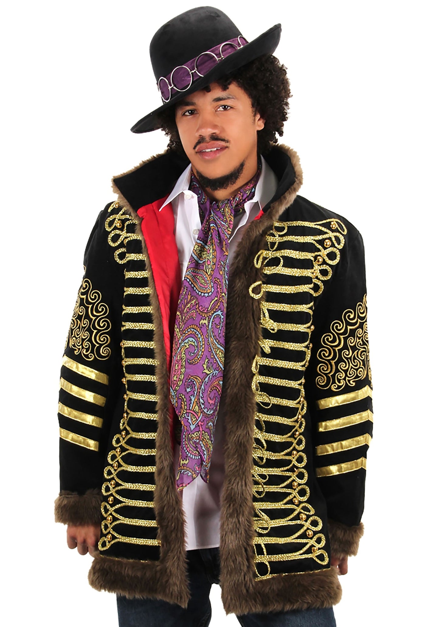 Men's Jimi Hendrix Deluxe Jacket Costume