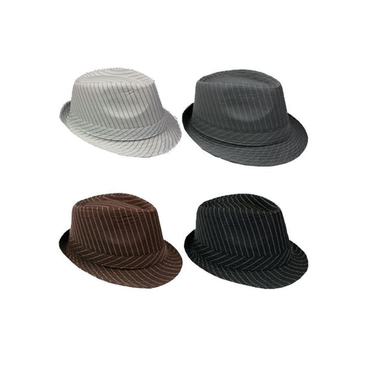 Pinstripe Trilby Fedora Hat