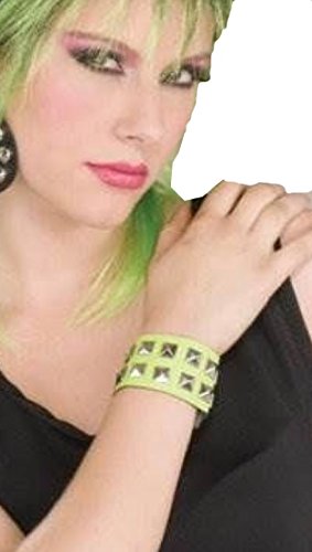 Neon Green Studded Wristband