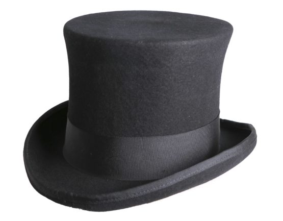 Wool Felt Steampunk Top Hat