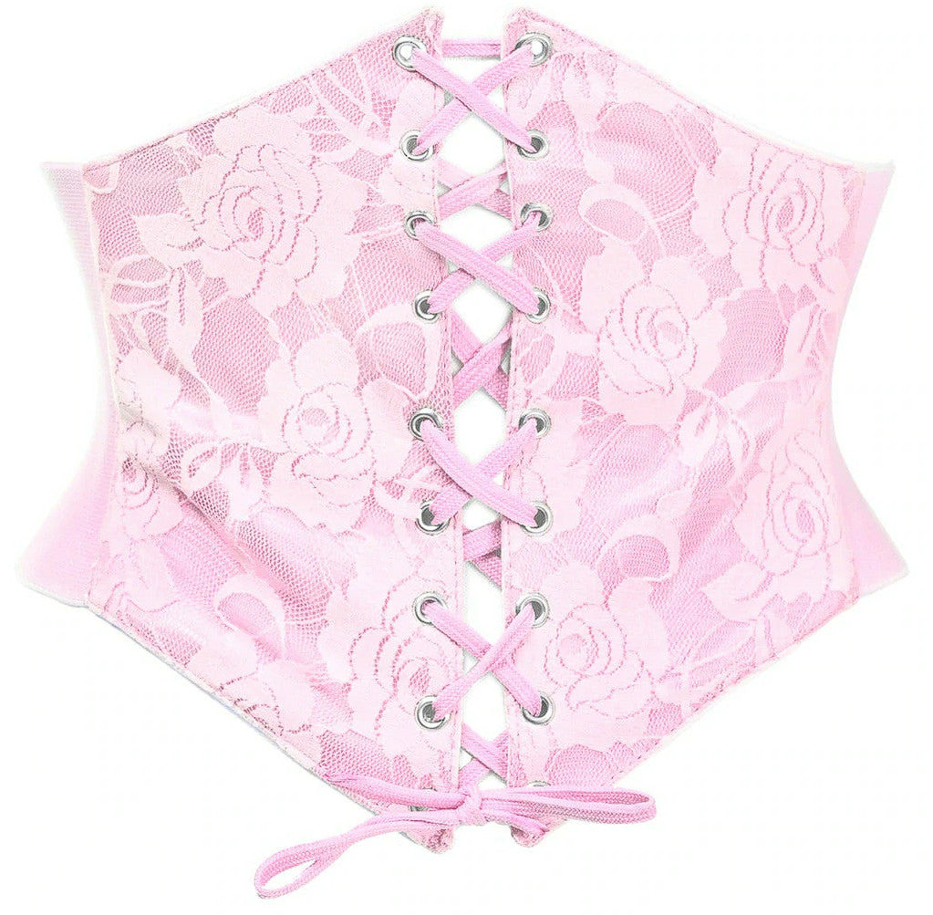 Light Pink Lace Corset Belt Cincher