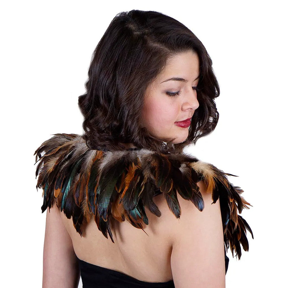 Rooster Coque Feather Cape