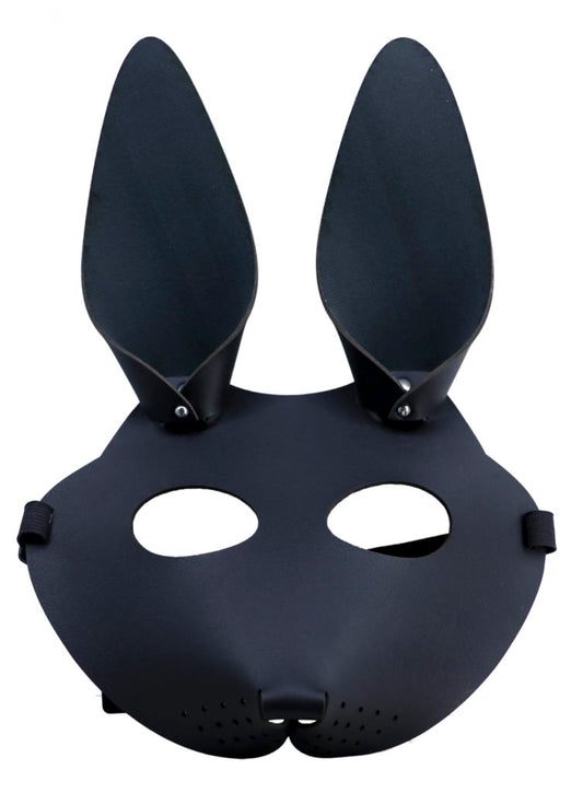 Black Leather Rabbit Mask