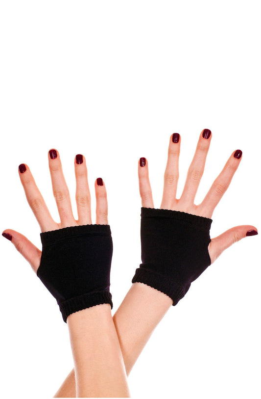 Black Fingerless Gloves