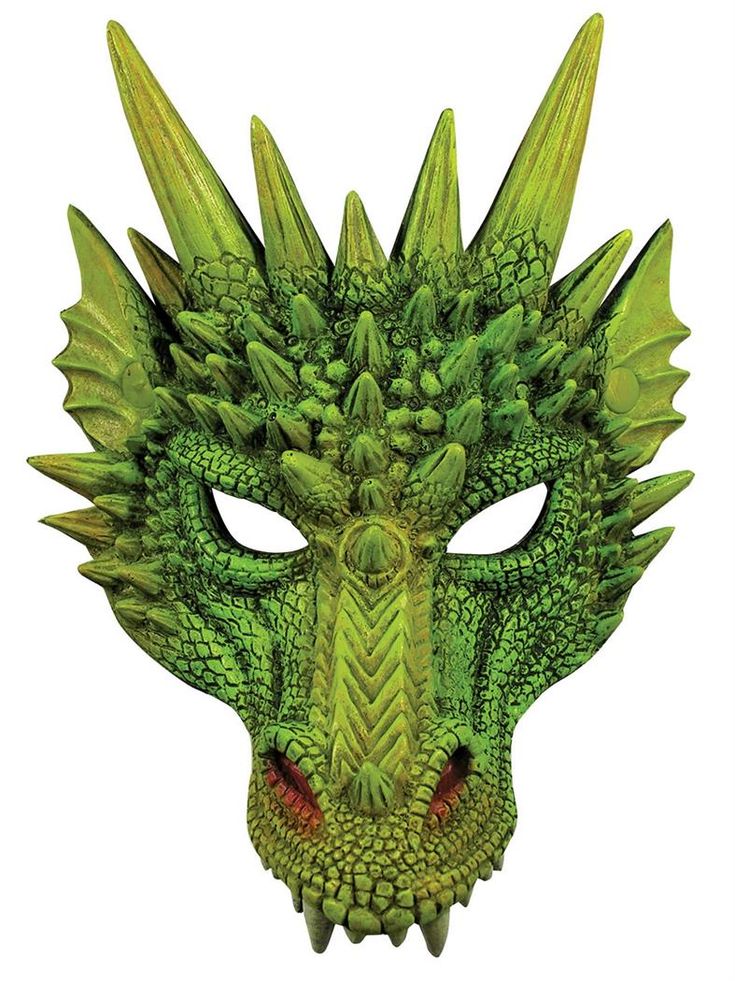 green dragon mask