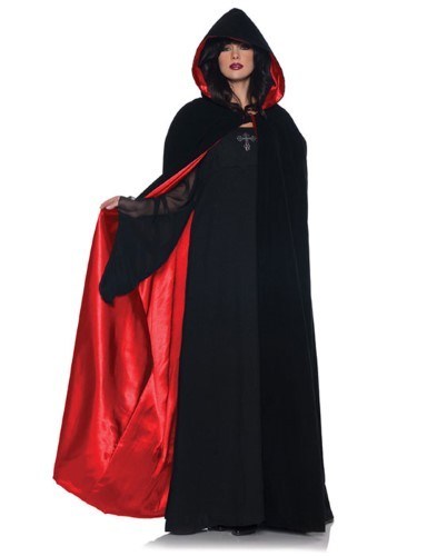 63" Deluxe Velvet & Satin Cape