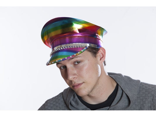 Rainbow Military Style Hat