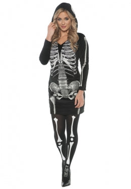 Skeletal Hoodie Dress