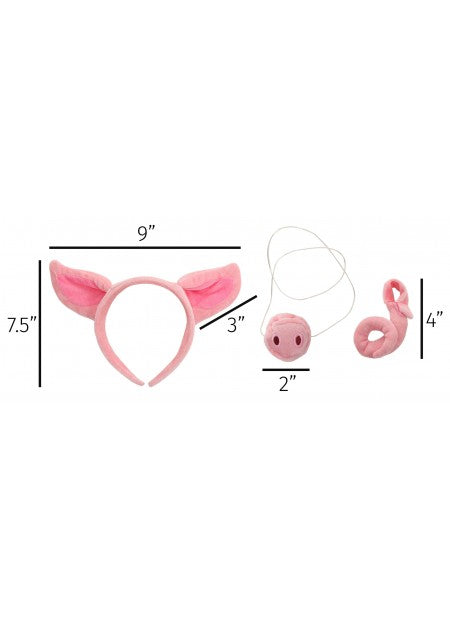 Pig Ears Headband Nose & Tail Kit