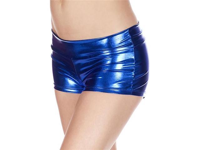 Metallic Booty Shorts w/ Waist Band