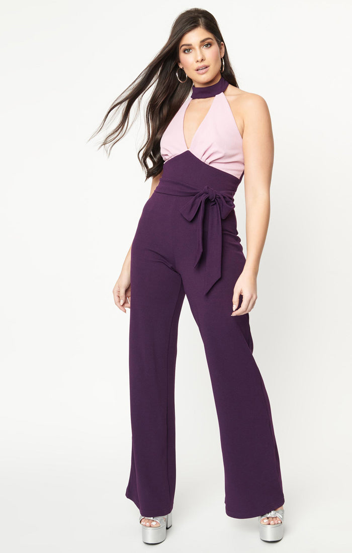 Purple & Pink Glamour Goddess  Jumpsuit