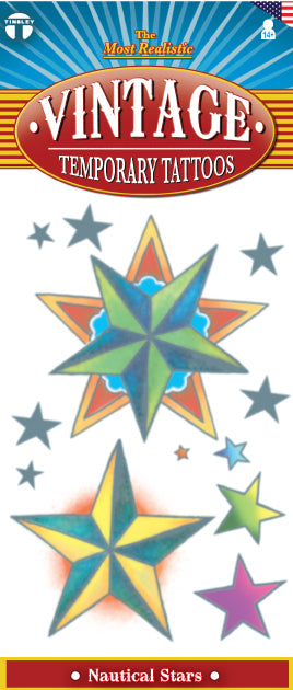 Nautical Stars Temp Tattoos