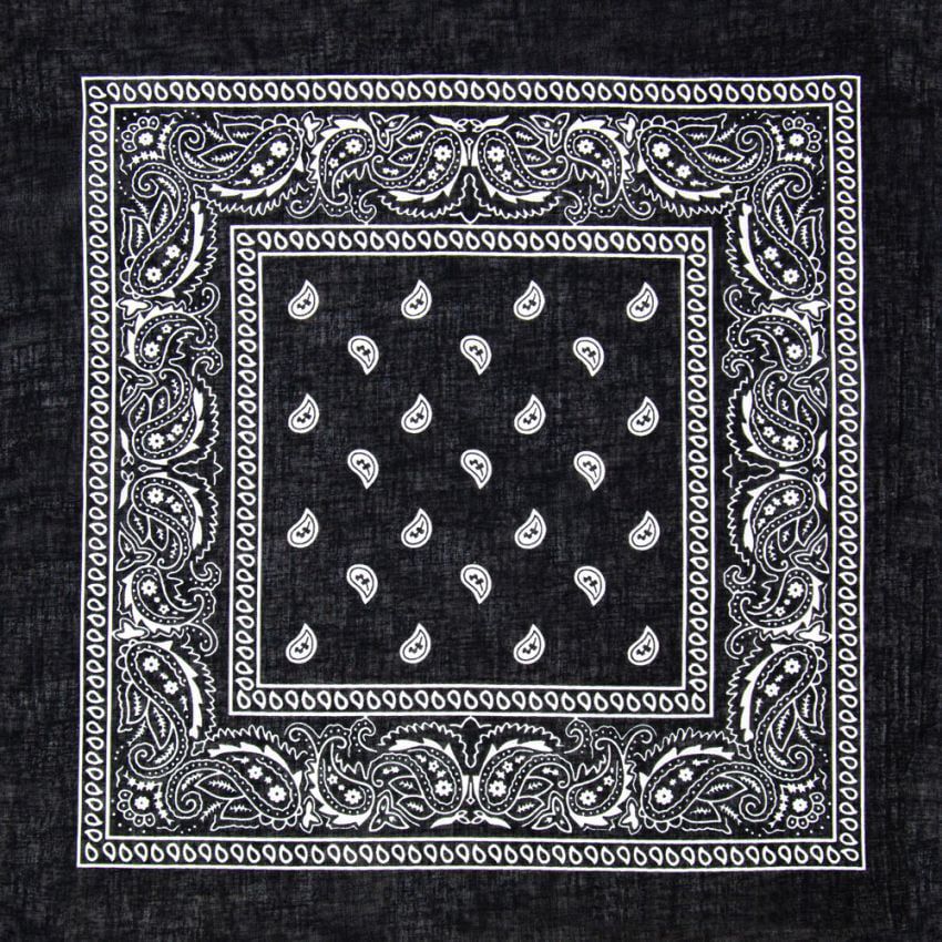 Paisley Print Polyester Bandana