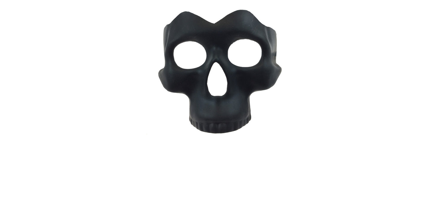 Black Half Skull Mask