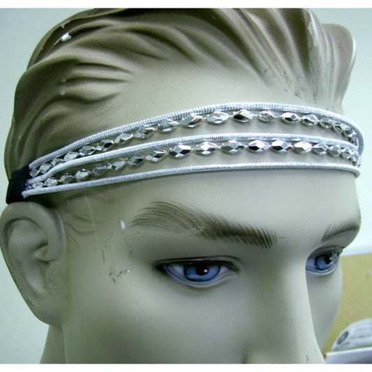 80's Gold And Silver Headband