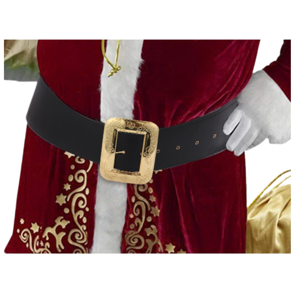 Oversized Santa Belt w Metal Buckle