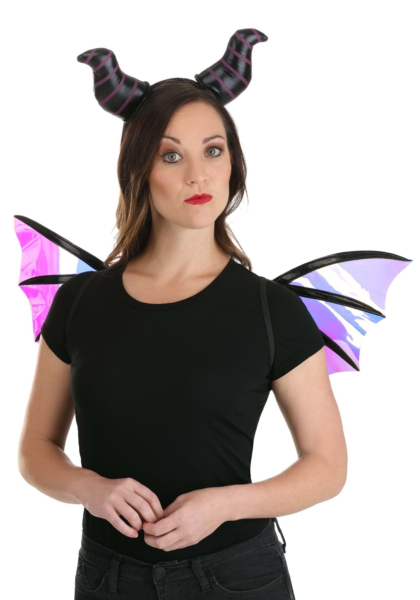 Maleficent Dragon Horns Headband & Wings Kit