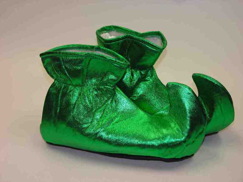 Green Cloth Elf Shoes