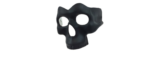 Black Half Skull Mask