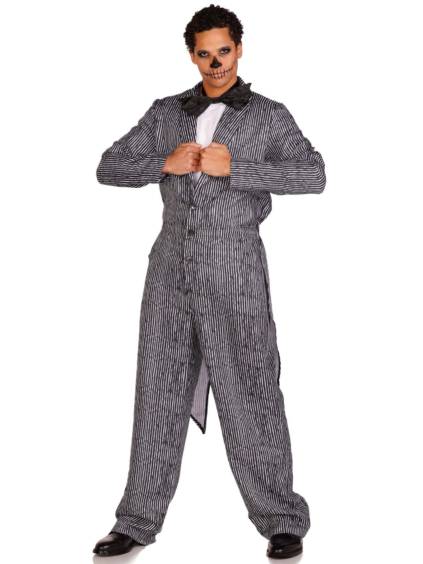 Men's Pinstriped Tux Jumpsuit