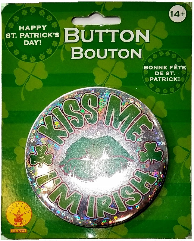 Kiss Me I'm Irish Button