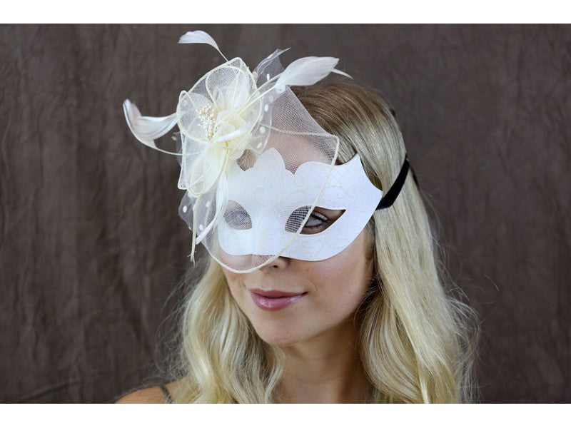 White Masquerade Mask