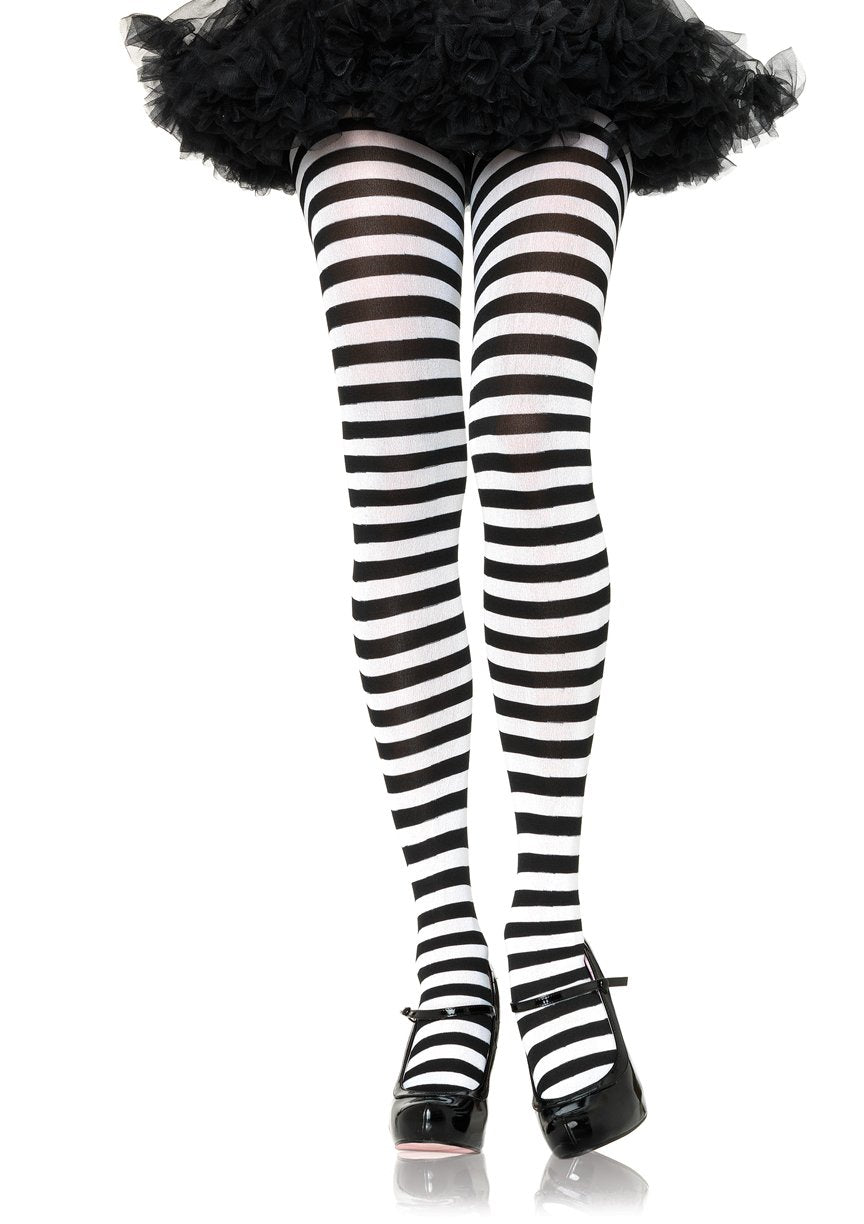 Nylon Stripe Tights