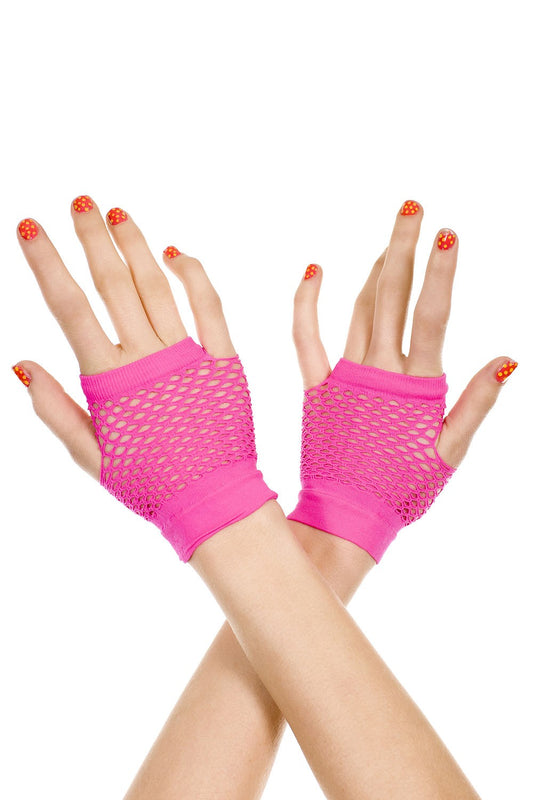 Fingerless Diamond Net Gloves