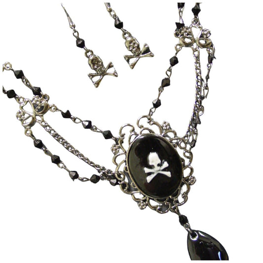 Pirate Cameo Necklace Set