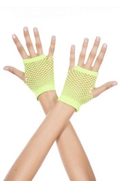 Fingerless Diamond Net Gloves