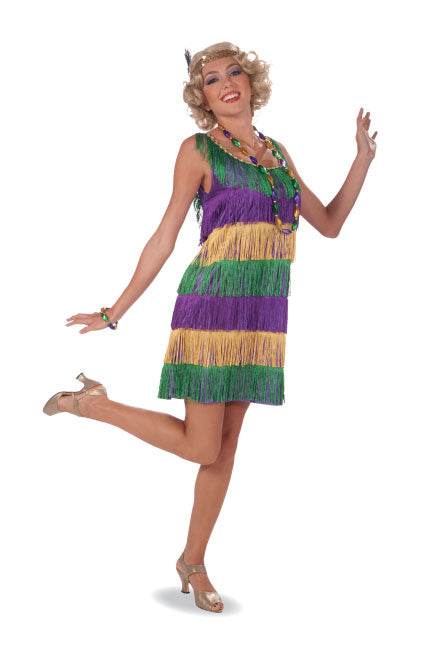 Mardi Gras Frisky Flapper Dress