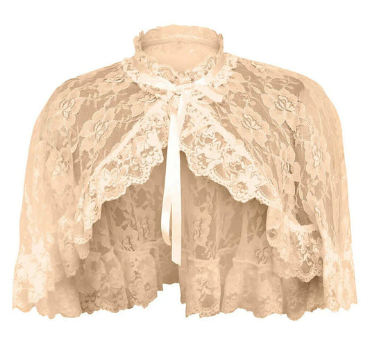 Ivory Lace Cape