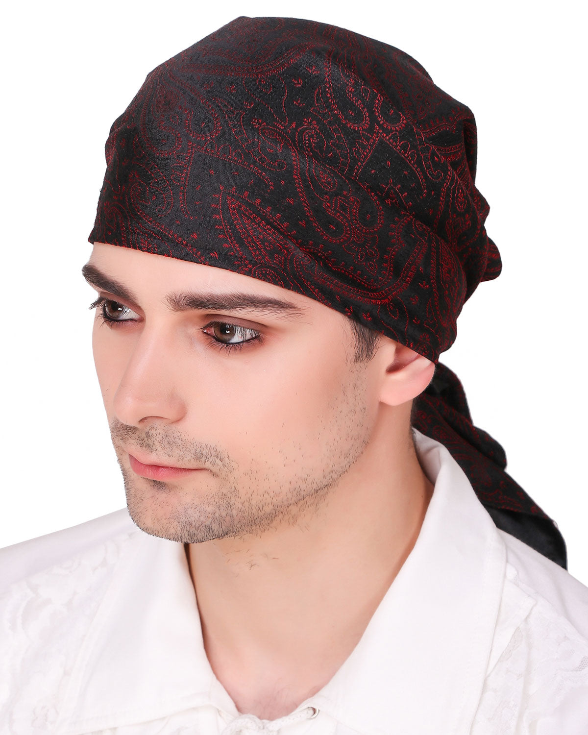 Brocade Pirate Triangle Head Scarf