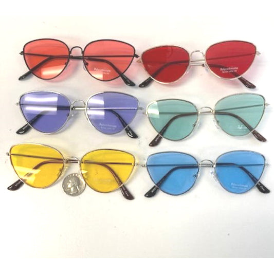 Metal Framed Color Pop Sunglasses