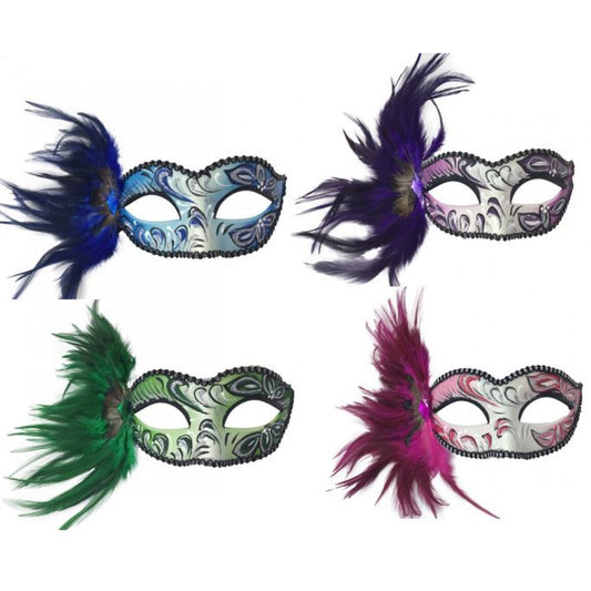 Venetian Feather Brush Stroke Mask