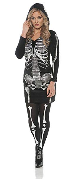 Skeletal Hoodie Dress