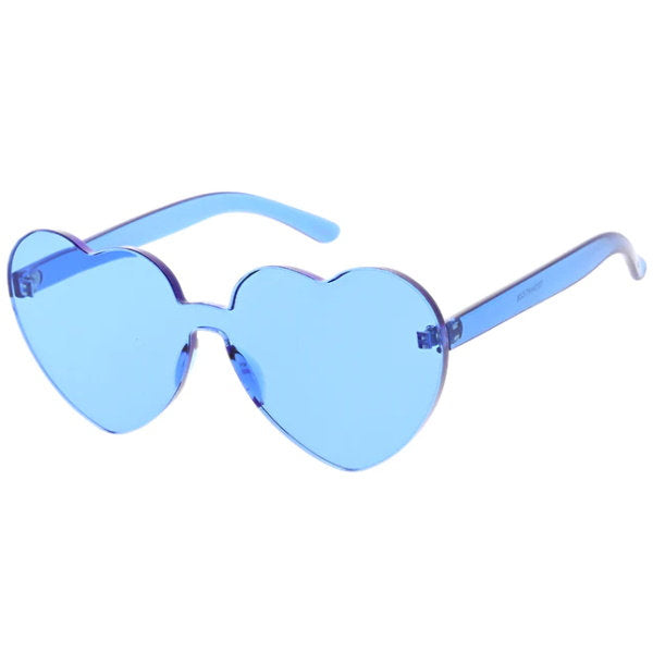 Heart Shaped One Piece Sunglasses