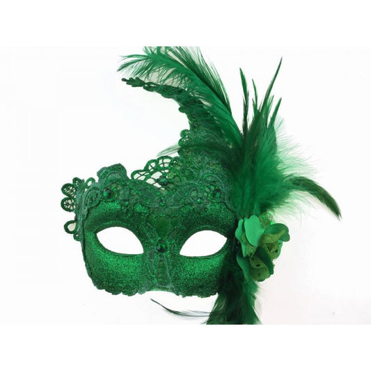 Verdant Green Masquerade Mask