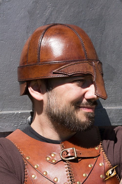 Leather Warrior Helmet