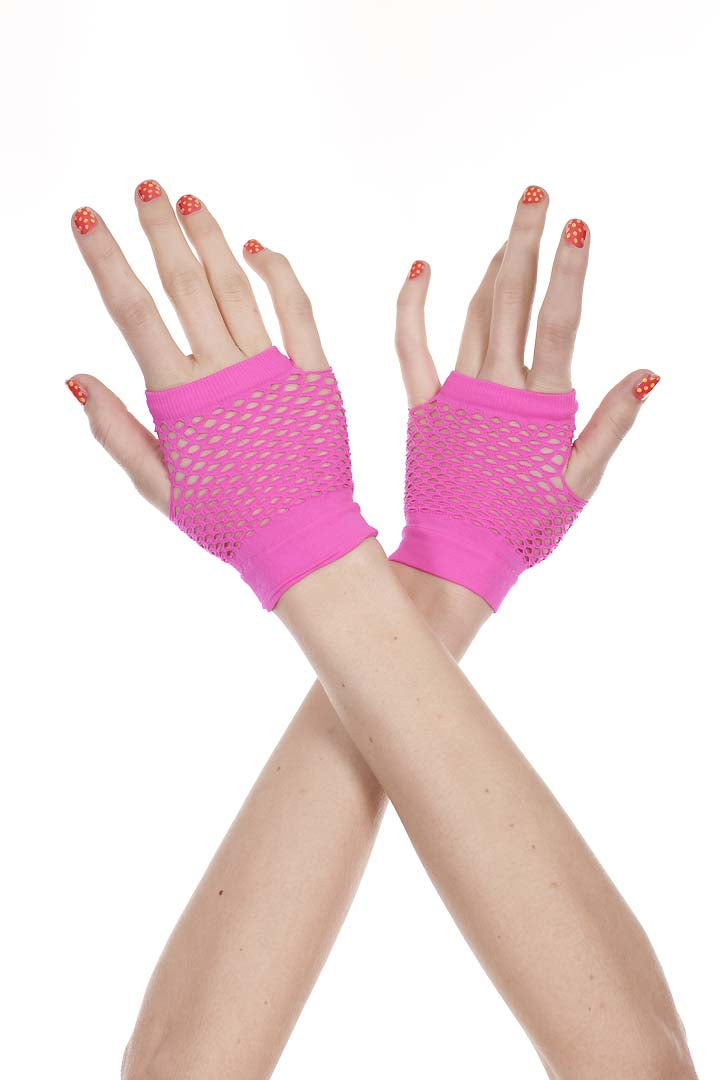 Fingerless Diamond Net Gloves