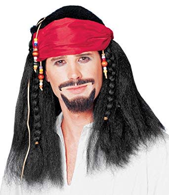 Buccaneer Wig w/ Beads & Bandana